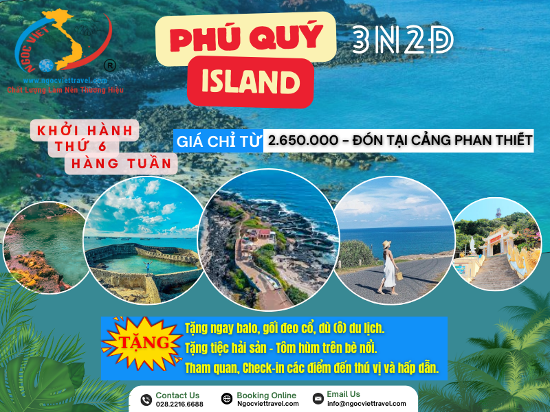 TOUR ĐẢO PHÚ QUÝ - MALDIVES VIỆT NAM 3N2Đ