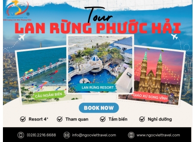 TOUR PHƯỚC HẢI 2 NGÀY - RESORT LAN RỪNG 4* - TEAM BUILDING & GALA DINNER